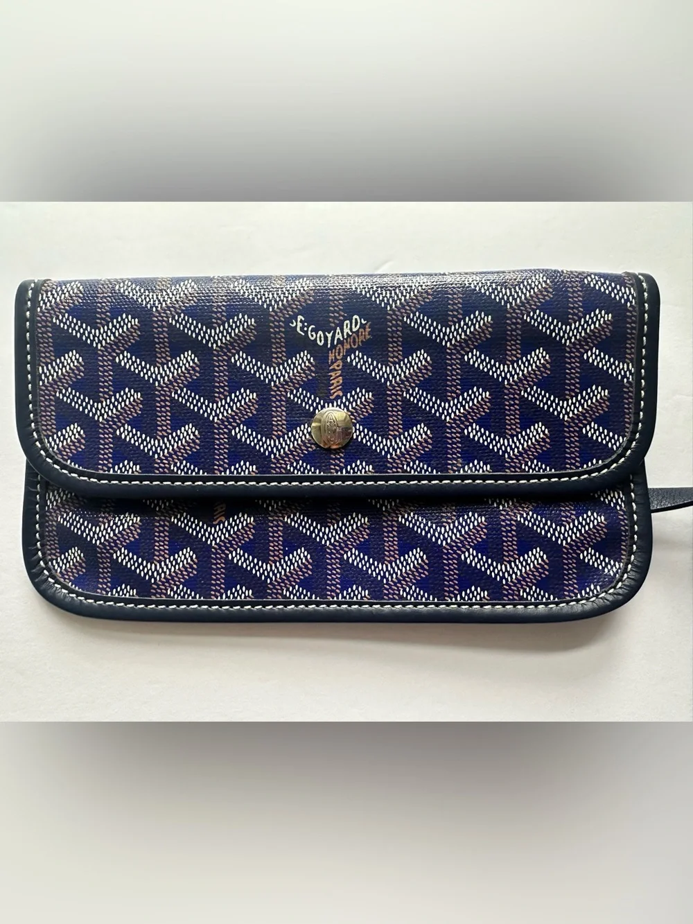 💙Authentic Goyard Saint Louis Pm Navy tote comes with the pouch